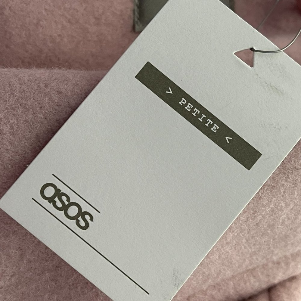 ASOS Petite Classic Coat With Statement Buttons In Pink - Picture 6 of 8